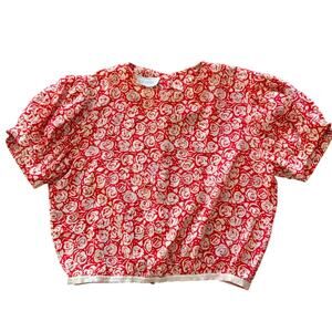 Silk Studio Vintage Rose Top size medium